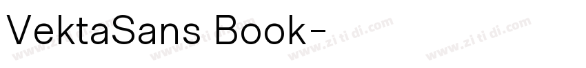 VektaSans Book字体转换
